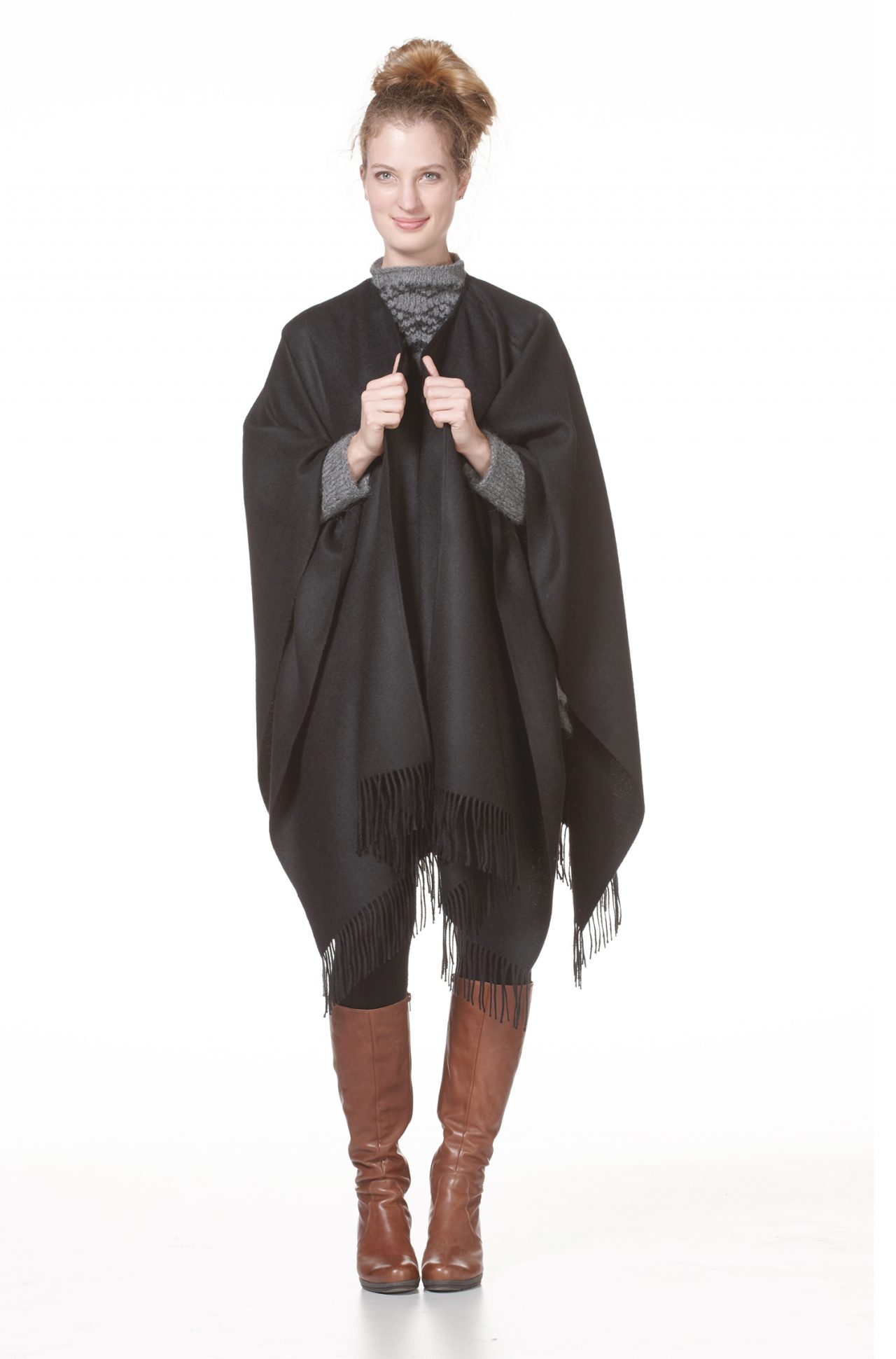 Damen Poncho Schocklblick Alpakas Onlineshop